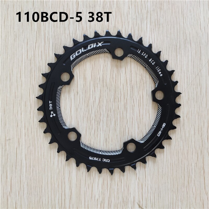 GOLDIX-plato de bicicleta de carretera, ancho estrecho, 38T-58T, plato de bicicleta, accesorios de manivela, BCD 110BCD: 38t