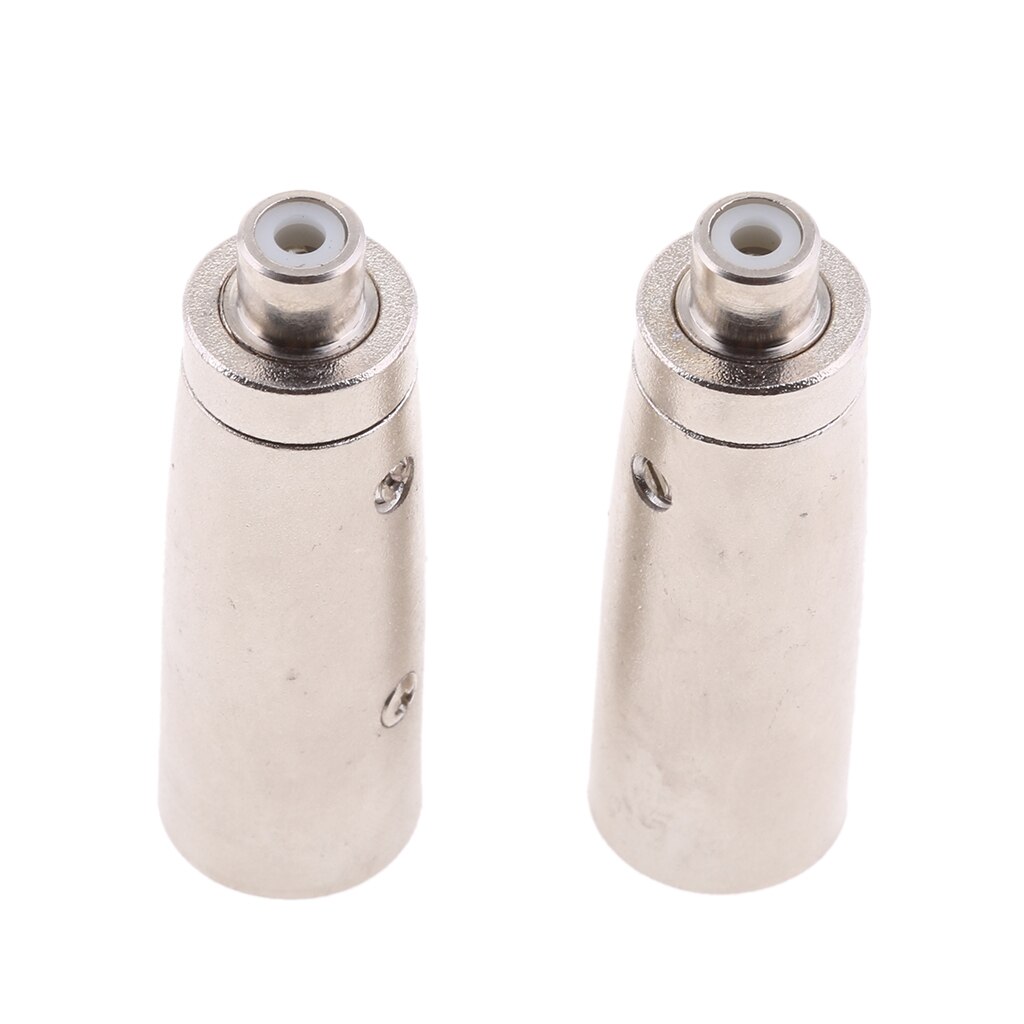 XLR Male To RCA Female Adapter For Microphone Connectors Amplifier