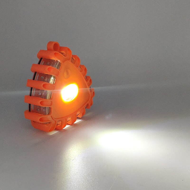 Verkehrs Sicherheit Warnung Licht Orange Starke Magnetische LED Dreieck Blitz Auto Straße Signal Notfall Nacht Schutz 10*9.9*3,5 cm