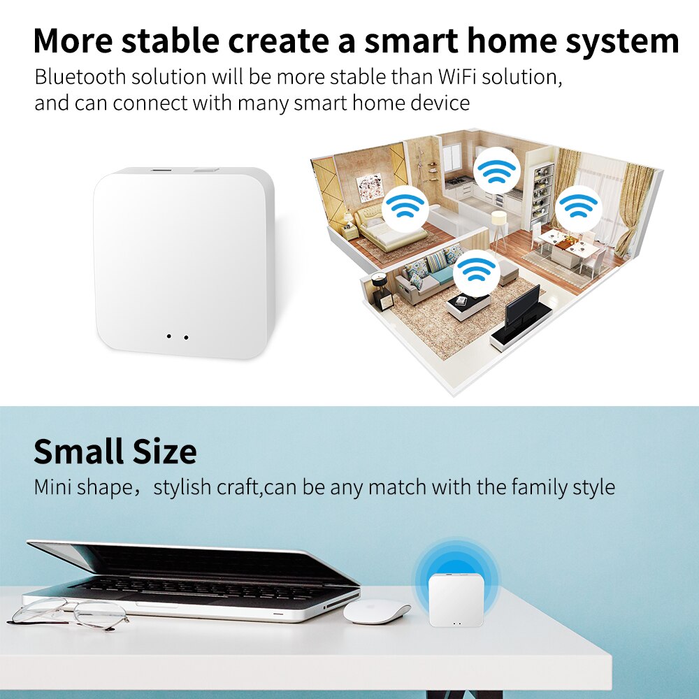 Smart Home Gateway Hub is The Control Center of Zigbee/Bluetooth/WIFI devices to realize whole-house intelligence through Tuya