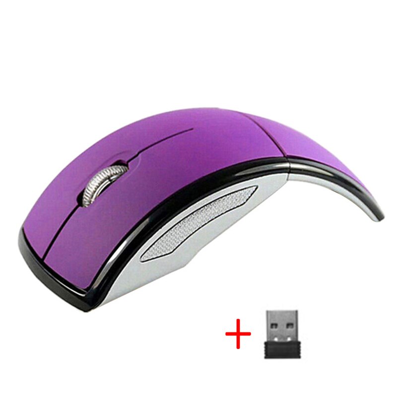 Souris sans fil 2.4G souris d'ordinateur pliable pliant souris optique récepteur USB pour ordinateur portable ordinateur de bureau bureau sans fil: 7