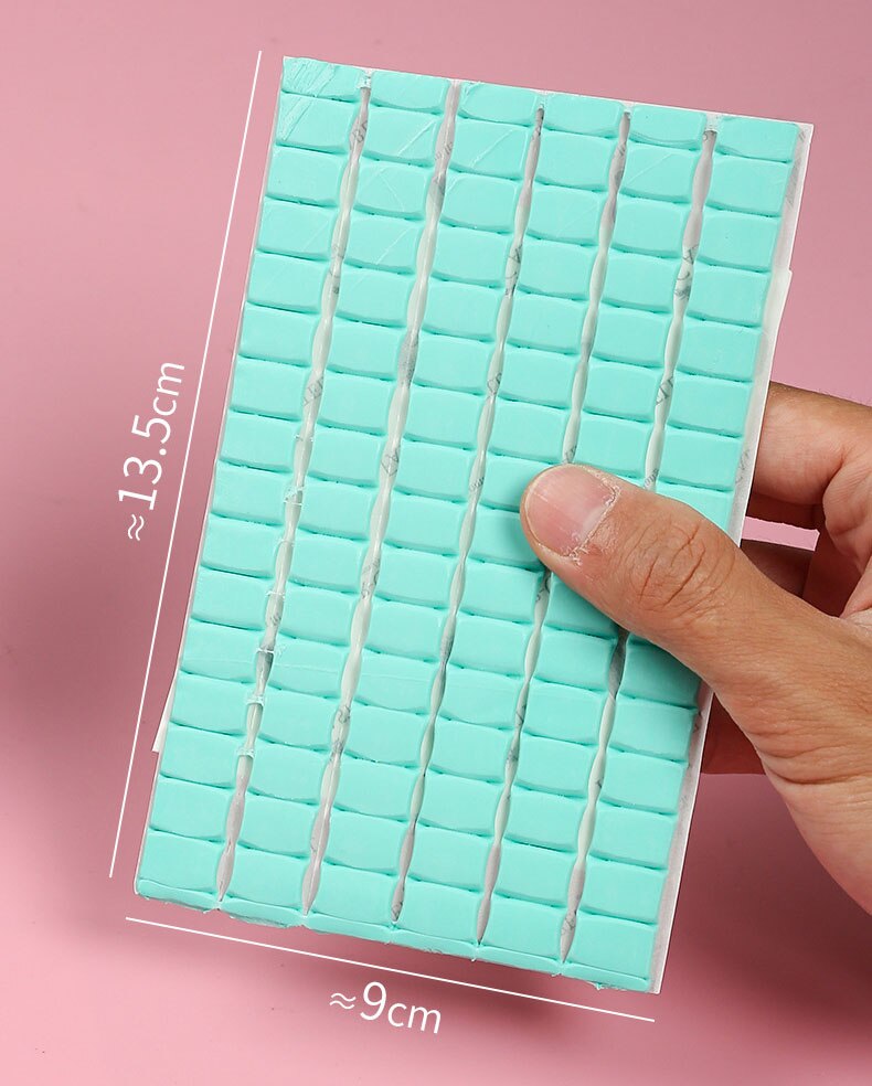 Reutilizável multiuso argila pegajosa removíveis da massa de vidraceiro da argila do prego reutilizável multiuso que monta a massa brega para ferramentas do prego: Green 90pcs