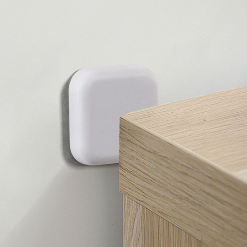 Tope de puerta con mango de silicona anticolisión, autoadhesivo, silencioso, protección antigolpes, almohadilla para Porte, Protector de pared para mejorar el hogar