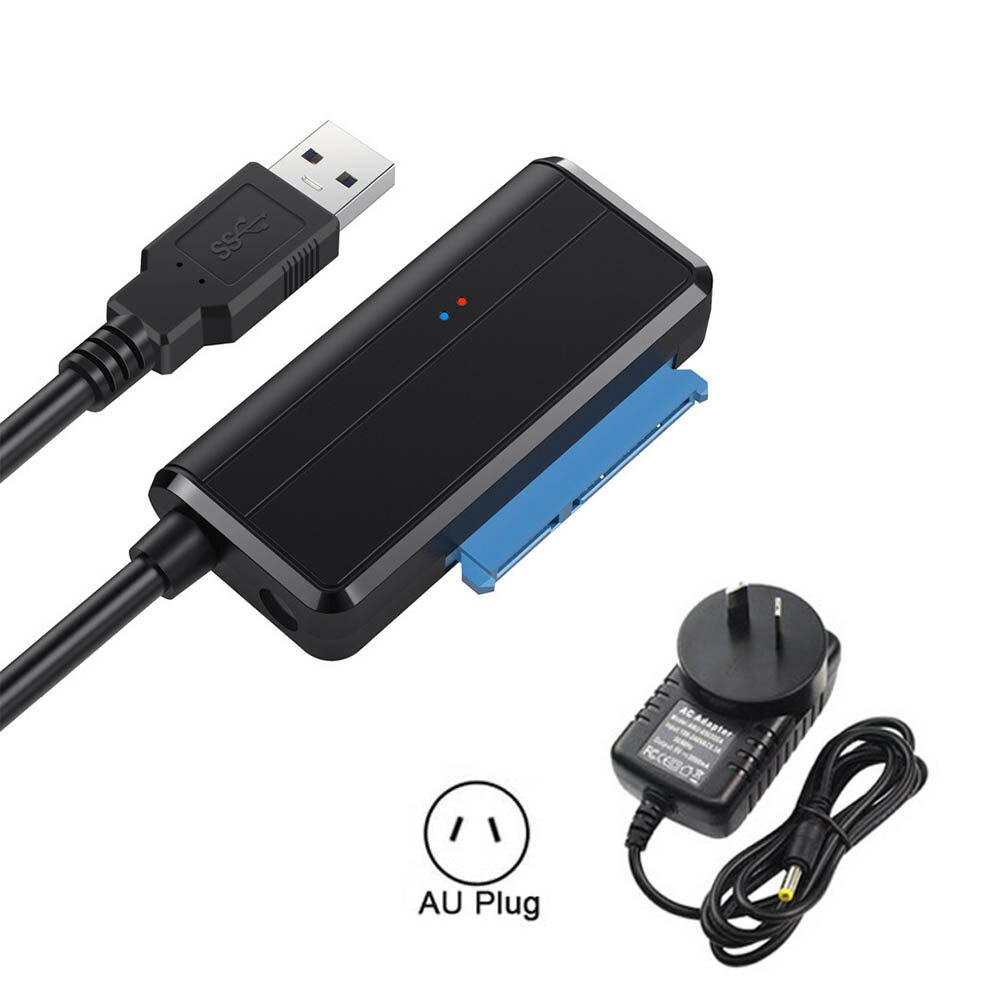 0.4m USB 3.0 na kabel Sata Adapter Sata konwertuj kable konwerter męski na 2.5/3.5 Cal HDD/Adapter SSD dysk twardy Adapter drutu: With AU Plug1