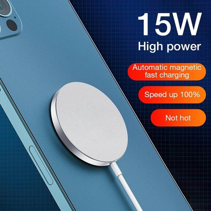 15W Fast Macsafe Magnetic Wireless Charger Charging Pad for IPhone 13 Pro Max 12 Mini 11 Magsafe-charger Cargador Inalambrico