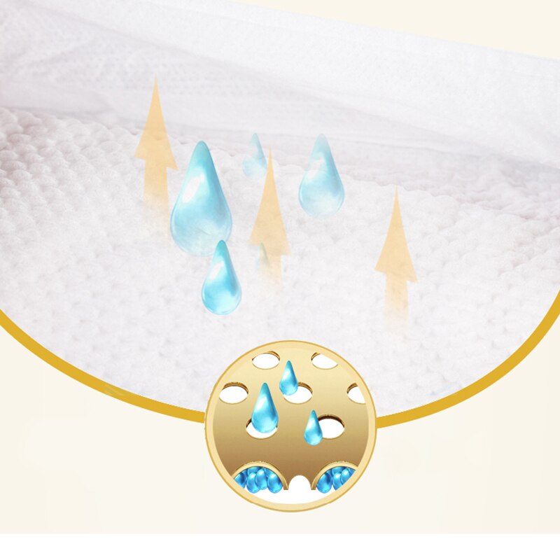 Ultra-fino Fraldas Respiráveis Secos Fraldas Recém-nascidos Do Bebê recém-nascido Anti-fralda S/M/L/X código L 62