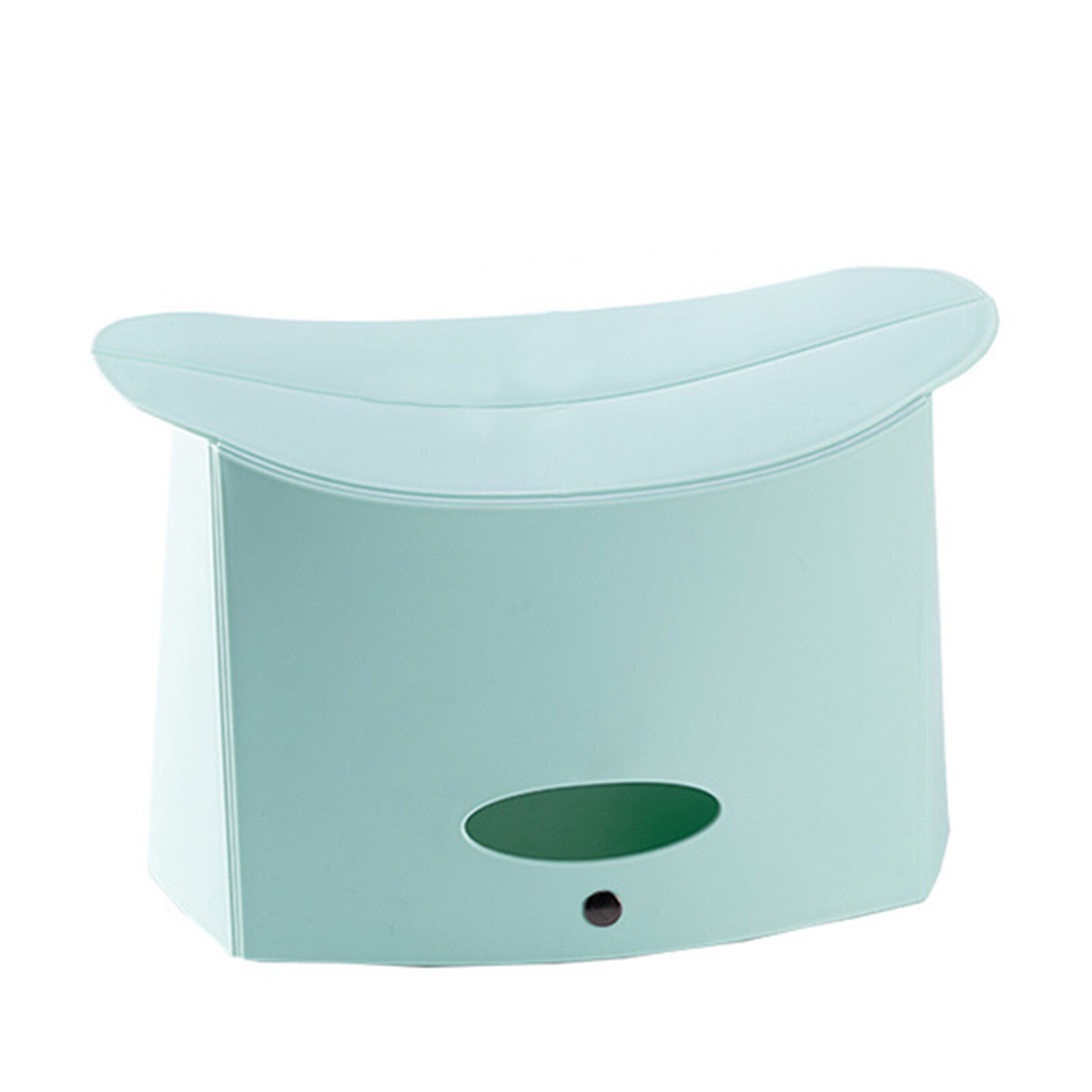 Plastic Folding Step Stool Home Train Outdoor Fishing Portable Stool Ultra Light Mini Camping Chair Bathroom Low Stool: Green