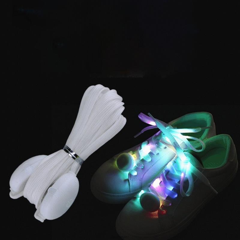 LED accendi lacci per scarpe luce lampeggiante incandescente LED lacci divertenti luminosi lacci per scarpe luminosi colorati per adolescenti adulti F92E