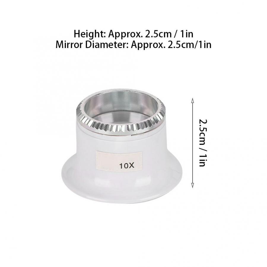 10X Clip-On Watch Magnifying Glasses Repair Magnifier Loupe Jewelry Tool for Jeweler watchmaker