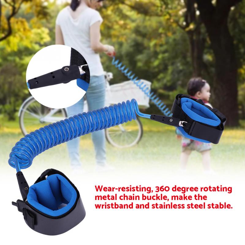 2.5m baby barn rollator anti förlorad handled koppel med säkerhetsnyckel lås barn småbarn sele armband assistent hand bälte vingar