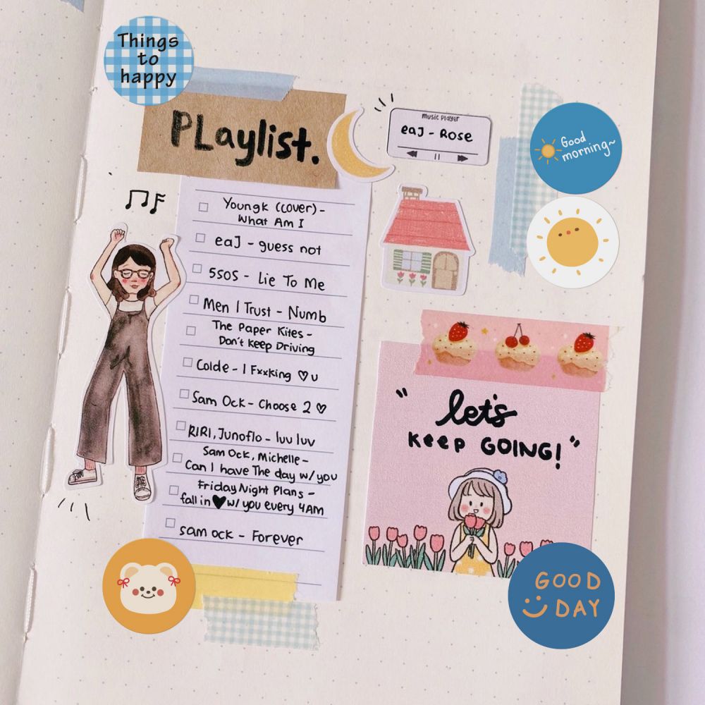 Kawaii Stationery Stickers Packaging for Small Businesses Unicorn Sticker for Diary Notebook Reward Stickers Funny Reward