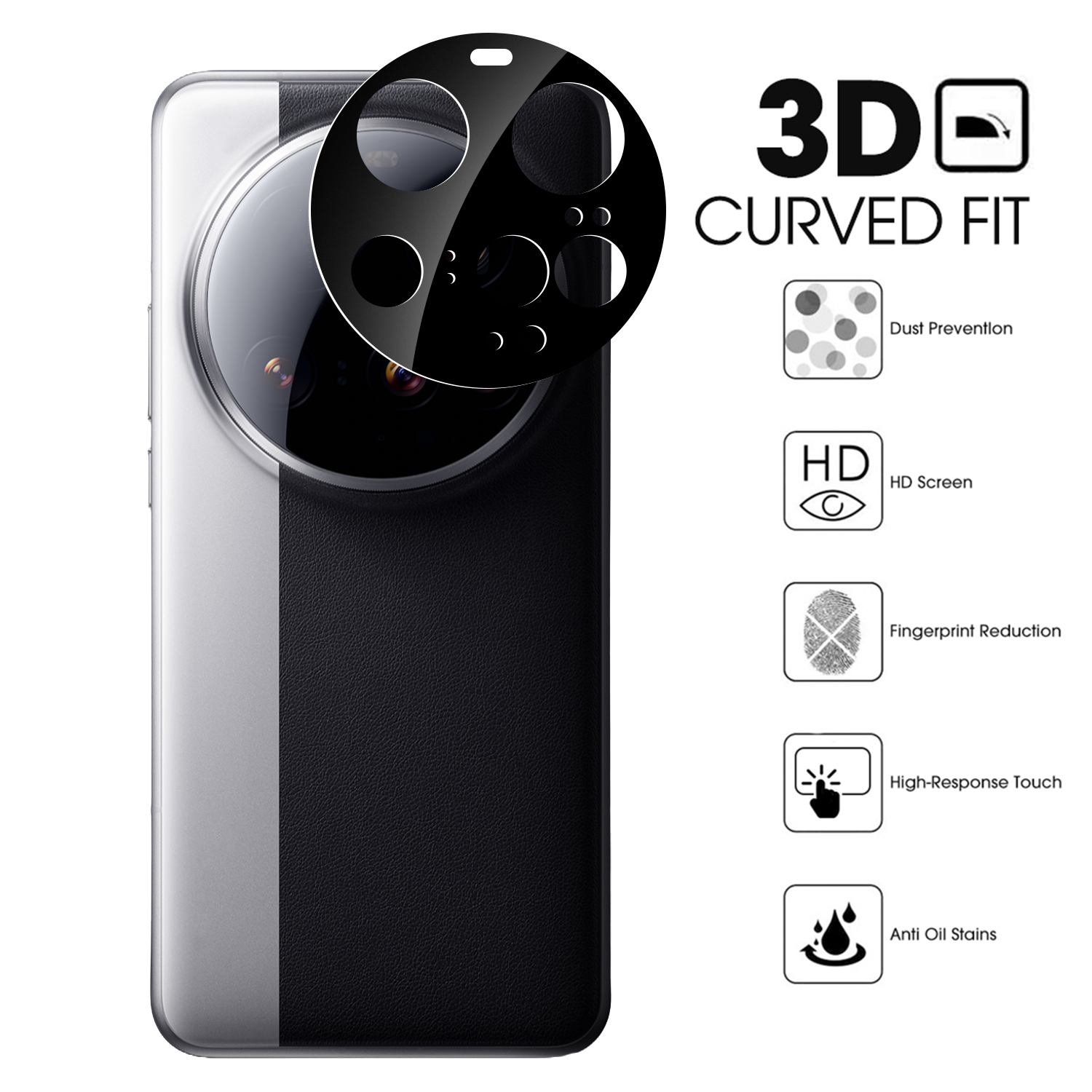 Protecteur d'objectif de caméra pour Xiaomi 15 Ultra, Film de protection d'écran d'objectif de caméra arrière, Films en verre trempé pour Xiaomi Mi 15Ultra