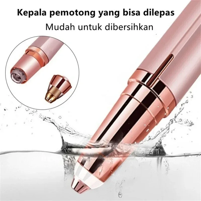 Mini herramienta eléctrica para recortar cejas para principiantes, recortador de cejas eléctrico automático, cepillo de afeitar para pelo de nariz, raspador