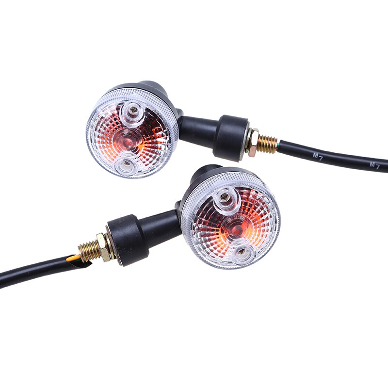 POSSBAY-clignotant clignotant moto Chrome | Indicateur lumineux café Racer, lampe ambre pour Honda Yamaha Suzuki Harley