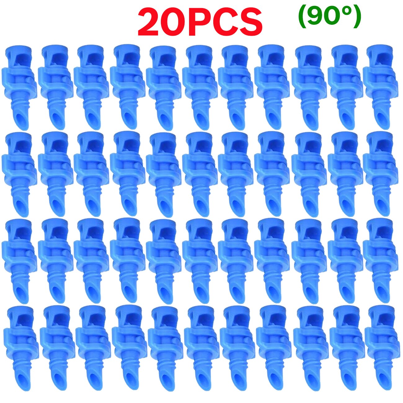 20PCS 90/180/360 Degree Angle Simple Refraction Nozzle Sprinkler Head Thread Connection Garden Tree Irrigation Mist Sprayer