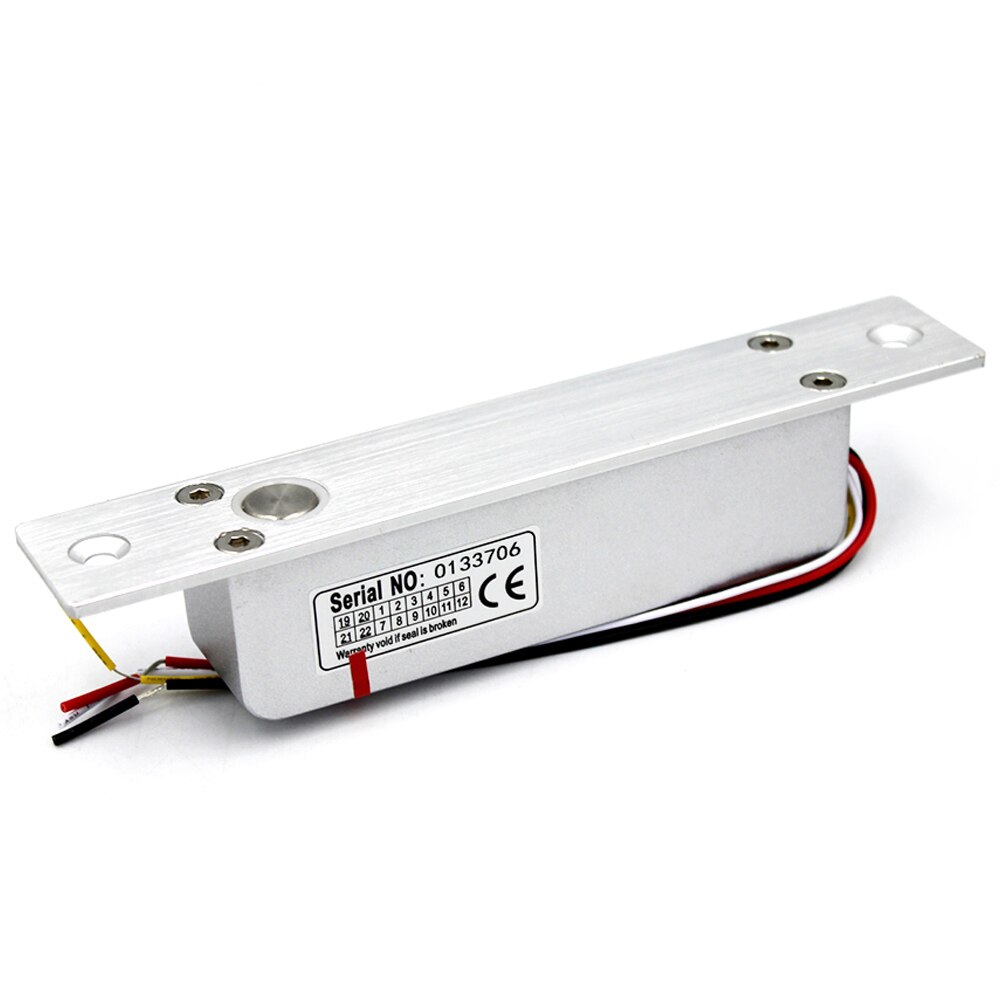 Aluminium Alloy Electric Lock Magnetic Time delay Lock DC 12V Fail Safe Bolt Mortise Door Lock NC Electronic Smart Door Lock