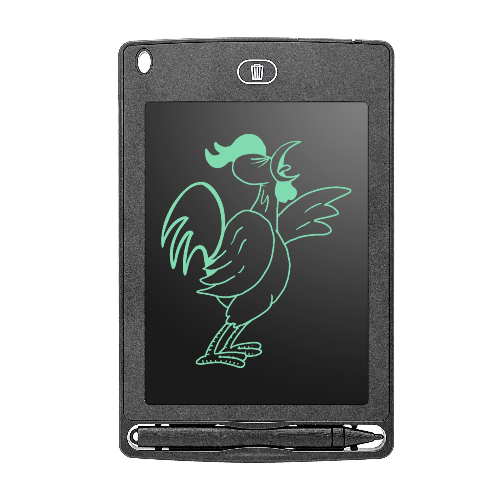 Opslagstavle mini tavle 8.5 tommer lcd digital tablet magnetisk tavle til børn graffiti flipover skrivetavler: Sort