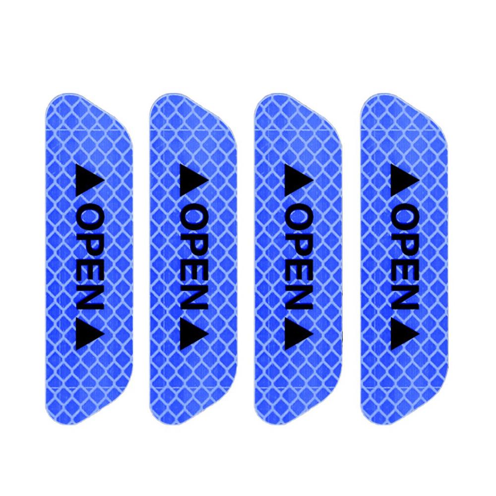 Safety Reflective Sticker For Car Warning Sticker Open Sticker For Wheel Eyebrows Opening Sticker Diamond Reflective Sticker: Blue
