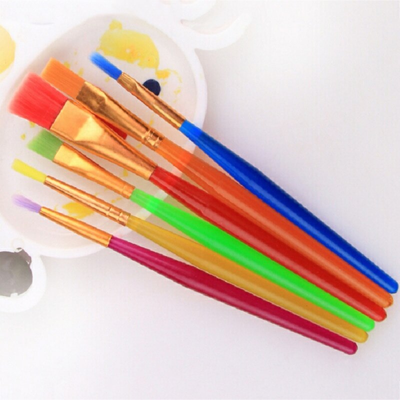 6pcs/set Art Painting Brushes Acrylic Watercolor Artist Oil Paint Brush Painting Supplies