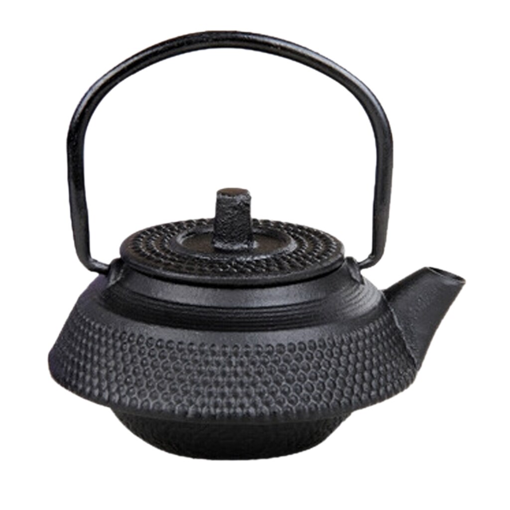 Mini Japanese Style Cast Iron Tea Kettle Tetsubin Small Teapot Tea Pot 50ml, Easy to Carry