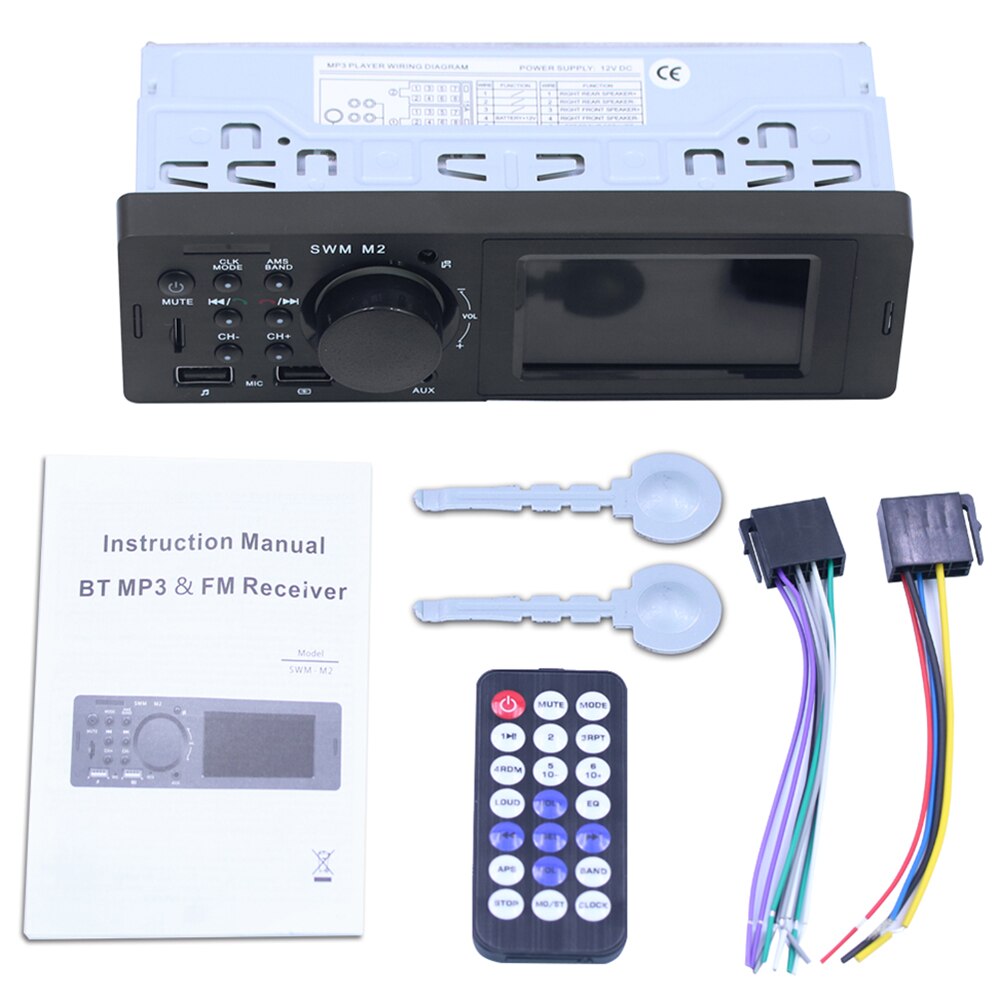 12V Auto Audio MP3 Speler Auto Stereo Radio Autoradio Cassette Speler Bluetooth Telefoon Lading USB Auto Afstandsbediening