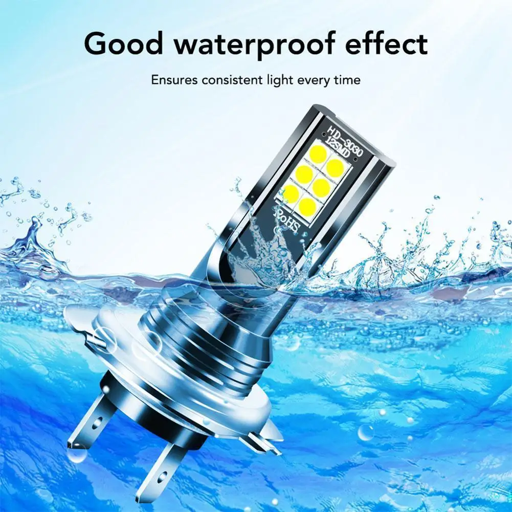 2PC H7 LED Scheinwerfer Birne Strahl Bausatz 12V-24V 55w hoch Energie LED Auto Licht Scheinwerfer 6000K Auto Scheinwerfer Lampen DRL weiß