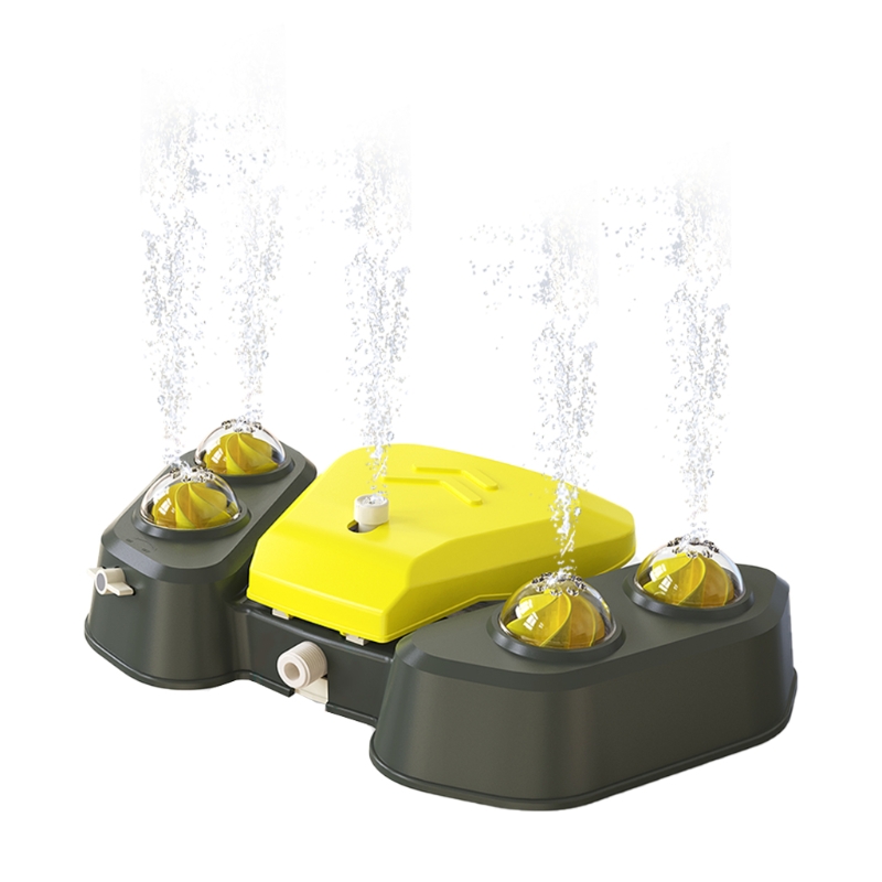 Automatische Huisdier Drinkfontein Poot Activated Hond Watering Dispenser Verstelbare Water Output 4 Douche Gaten Voor Zomer Y5GB: Yellow