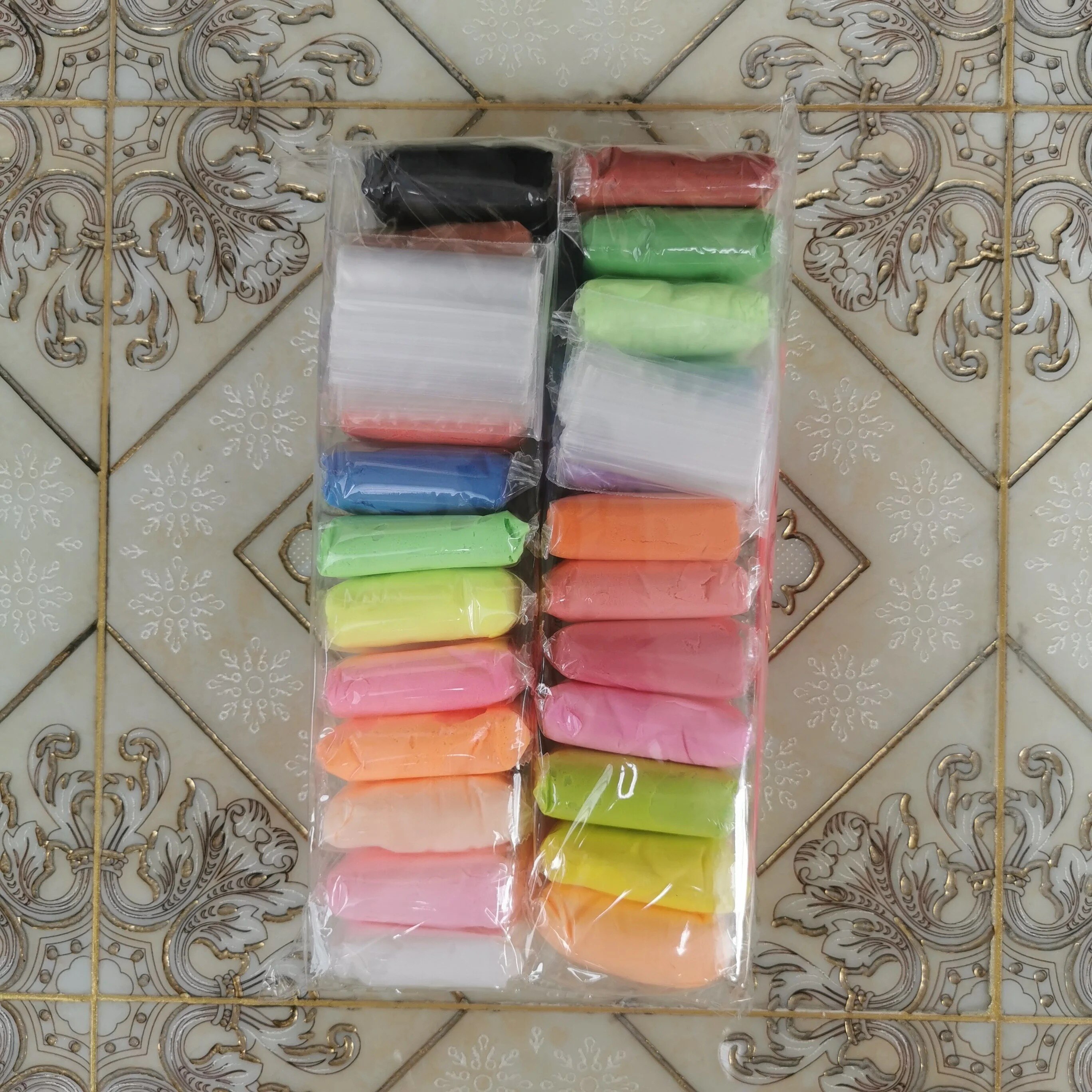 12 Color/set Luz de arcilla de polímero seco aire plastilina arcilla Super luz DIY suave creativa Handgum arcilla educativa Juguetes