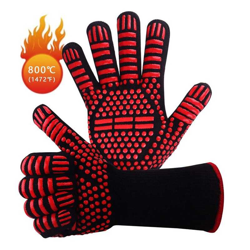 Gant en aluminium multicolore résistant à la chaleur | Gants de cuisson de Barbecue, Gants de cuisine pour four à micro-ondes, mitte pour accessoires de BBQ 1 pièce: One hand-Style 02