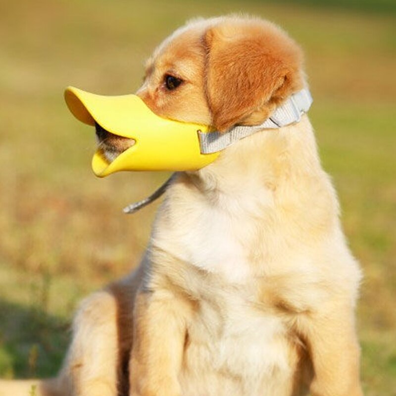 Hond Bite-Proof Eendenbek-Vormige Siliconen Mond Cover Anti-Barking Verstelbare Size Water Wassen Puppy Eendenbek Cover huisdier Accessoires