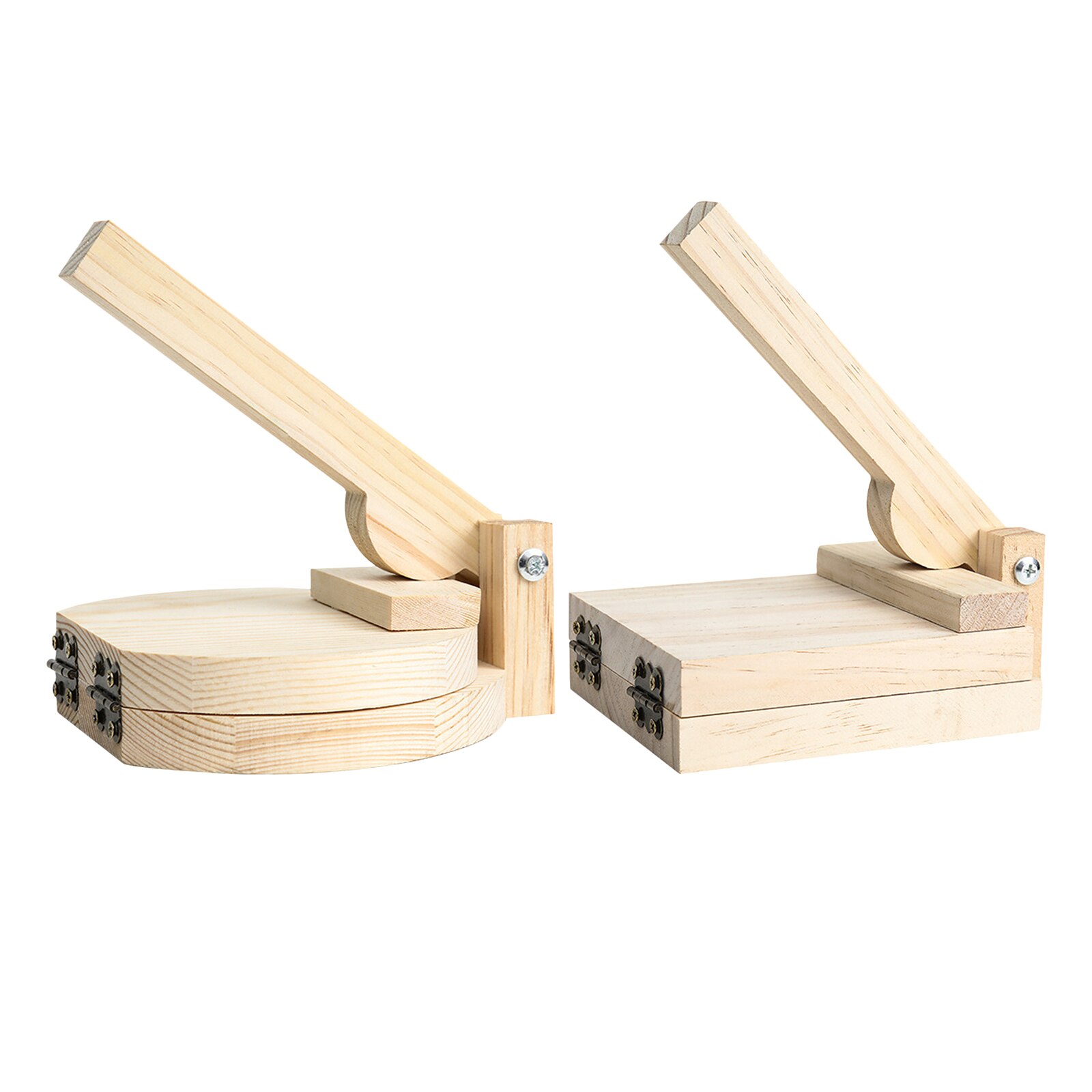 Wooden Tortilla Paste Press Manual Dumpling Presser Pizza Maker Baking