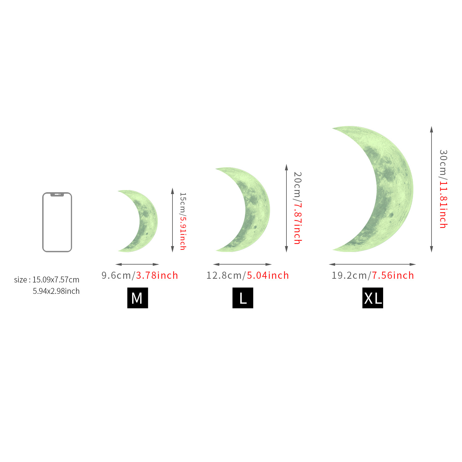 Cartoon Luminous Wall Stickers Home Decor Kawaii Moon Star Animal Wallpaper Kids Room Mural Nursery Poster Bedroom Decoration: GS-02 set