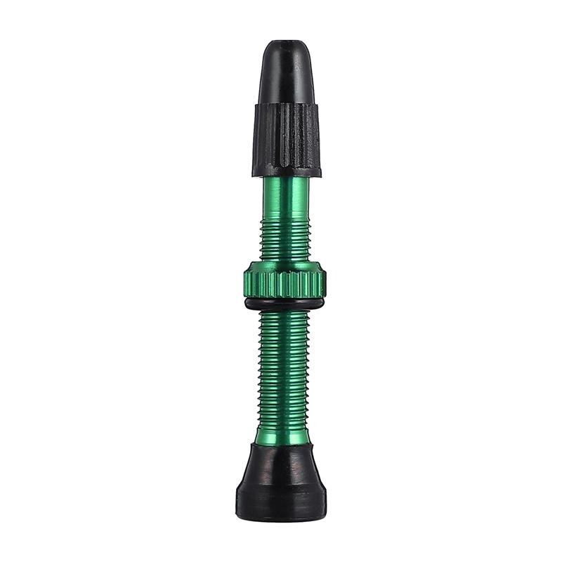 1PC Bike Vakuum Presta Ventil Berg Radfahren Aufblasen Ventil Tubeless Fahrrad Luft Ventil für Bike Verwenden (Lila 40MM): Green 40mm