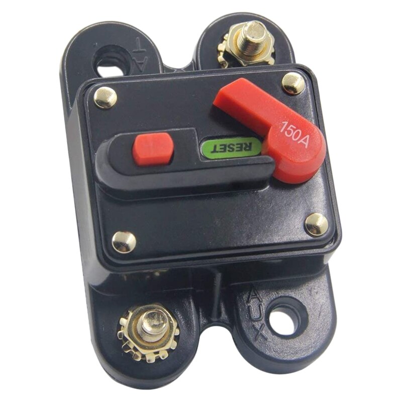 Circuit Breaker with Menual Reset Home Solar System for Car Audio and Amps Protection 12V-24V DC Reset Inverter: MULTI