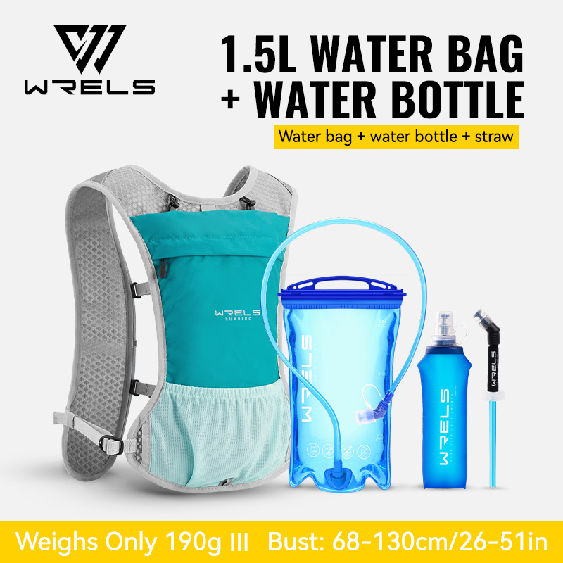 WRELS Hydrations-Rucksack mit Wasserblase, Trinkweste für Männer und Frauen, für Marathon-, Trailrunning, Radfahren und Wandern: Anderes
