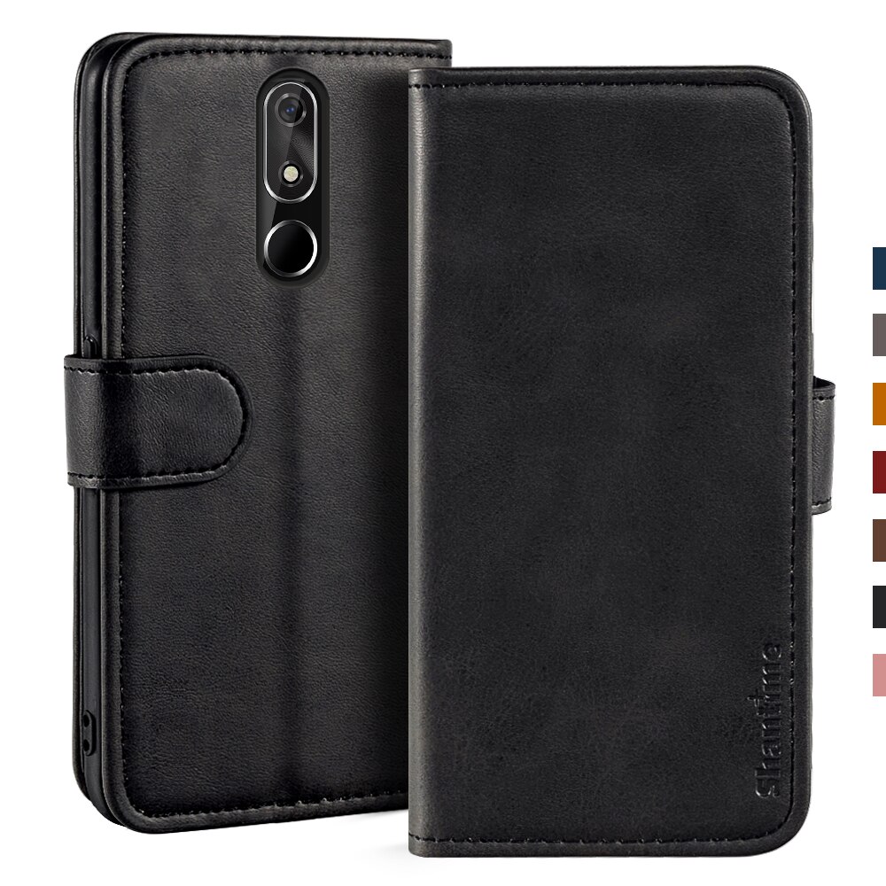 Case Voor Cubot Power Case Magnetische Wallet Leather Cover Voor Cubot Power Stand Coque Telefoon Gevallen: Black