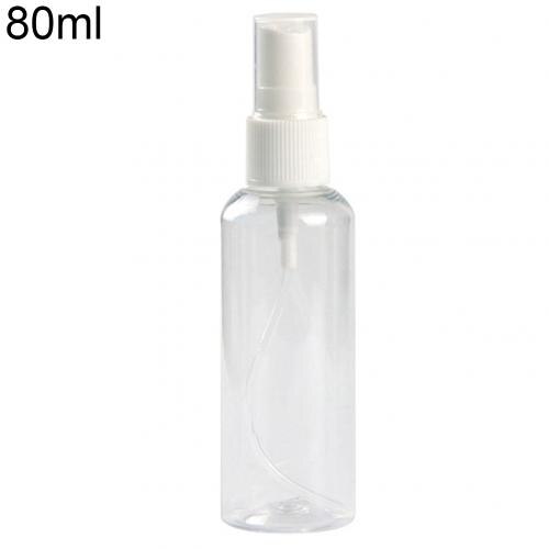 1Pc Travel Transparent Plastic Perfume Atomizer Small Mini Empty Spray Refillable Bottle Cosmetic Sample Containe: 80ml