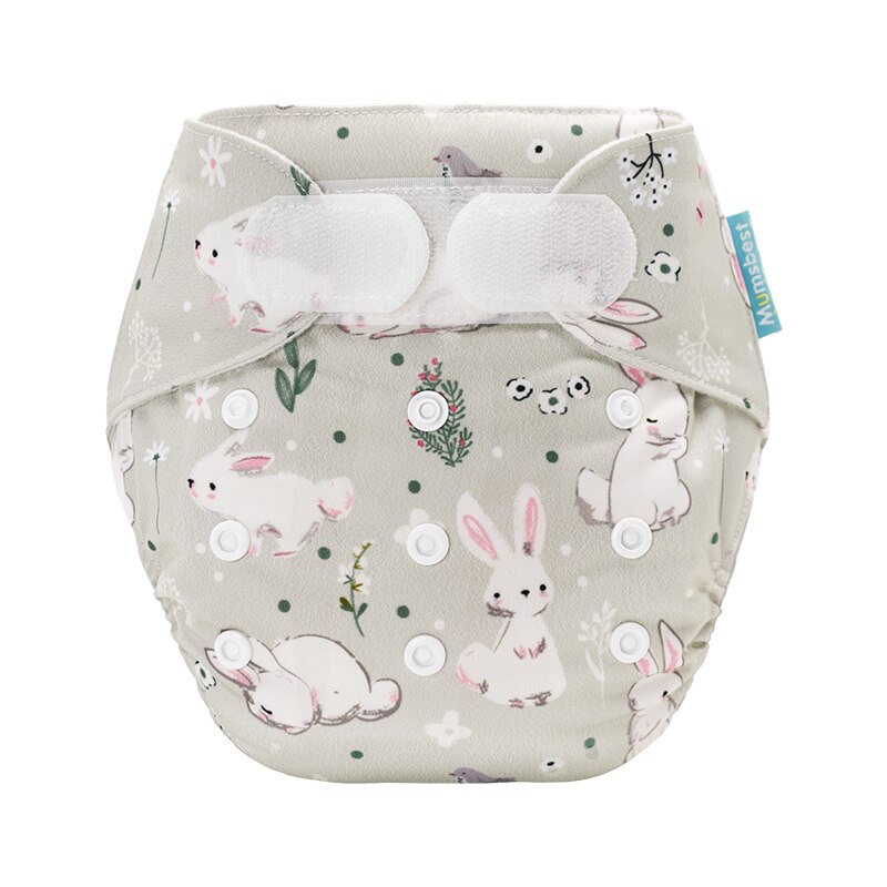 Velcro Cloth Diaper Washable Reusable Nappies Cloth Pocket Diapers With 3-layer Microfiber Inserts Suitable 3-15kg Baby 0-2 Year: ME01 / only 1 pocket diaper