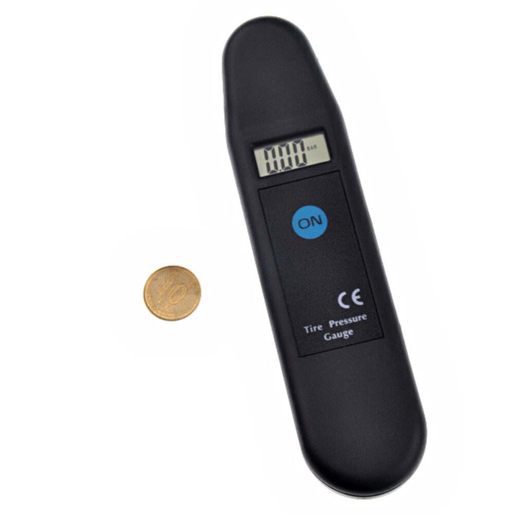 Electronic Digital LCD Tire Air Pressure Gauge 5-150PSI Gauge Tester Tool for Auto Car Motorcycle Truck Non-Slip Grip (Black)