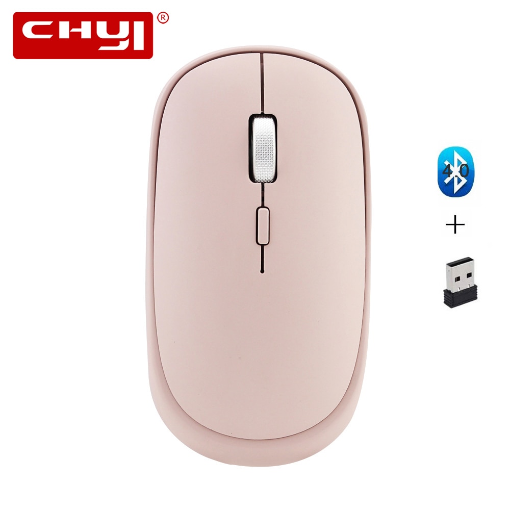 Chyi Mini Bluetooth 4.0 2.4G Dual Mode Draadloze Optische Muis 1000/1200/1600 Dpi Home Office Computer Muizen Voor pc Laptop