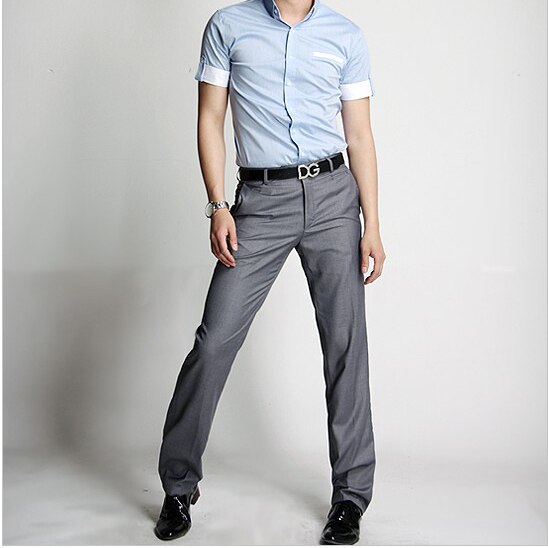 Mænd jakkesæt bukser formel bryllup slim fit afslappet mærke business blazer straight dress bukser