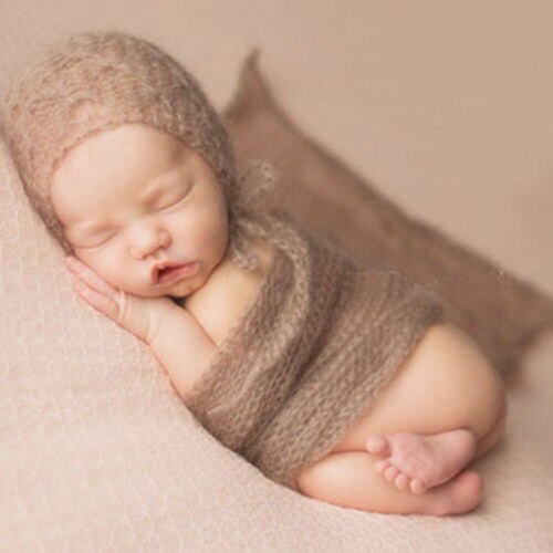 Nyfødte baby fotografering rekvisitter blød wrap indpakning tøj indpakning børn fotos