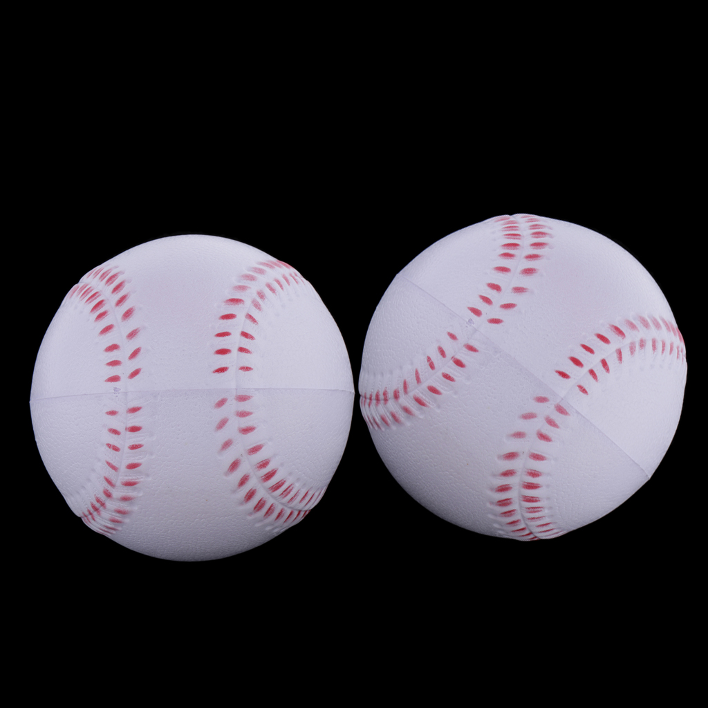 2x Soft Baseball Ball 3.5'' Foam Filled Rounders Softball Practice Base Balls