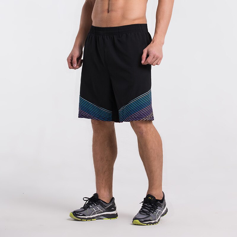 Miesten juoksushortsit fitness koripallo polvipituiset urheilushortsit nopeasti kuivuvat hengittävät shortsit: Mbf 70505 / L