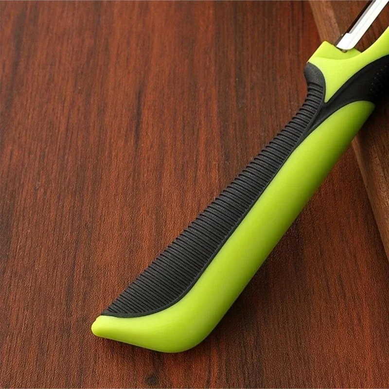 Cuchillo pelador de patatas multifuncional de acero inoxidable para el hogar, herramienta de cocina para pelar verduras y frutas