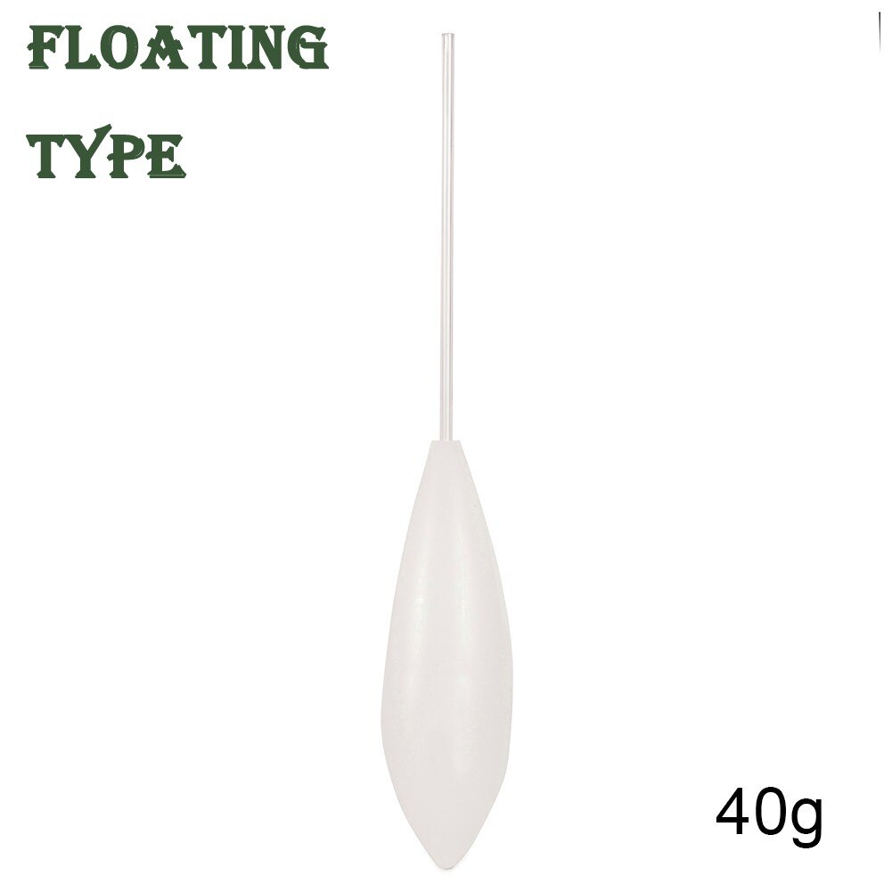 Acrylic Fishing Float Transparent Sinkend Type Casting Bobbers Clear Bombarda Sinking Fly Fishing Spinning Floats Pesca 5-50g: Upward Type 40g
