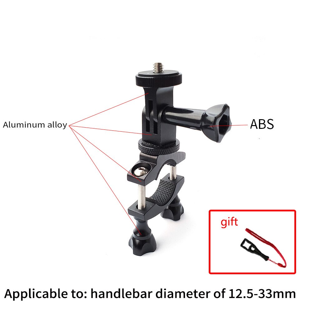 Tuyu Insta360 Een X/Evo Aluminium Motorcycle Bike Stand Voor Insta 360 Een X Camera, voor Insta 360 Een X Camera Accessoires: Option 3
