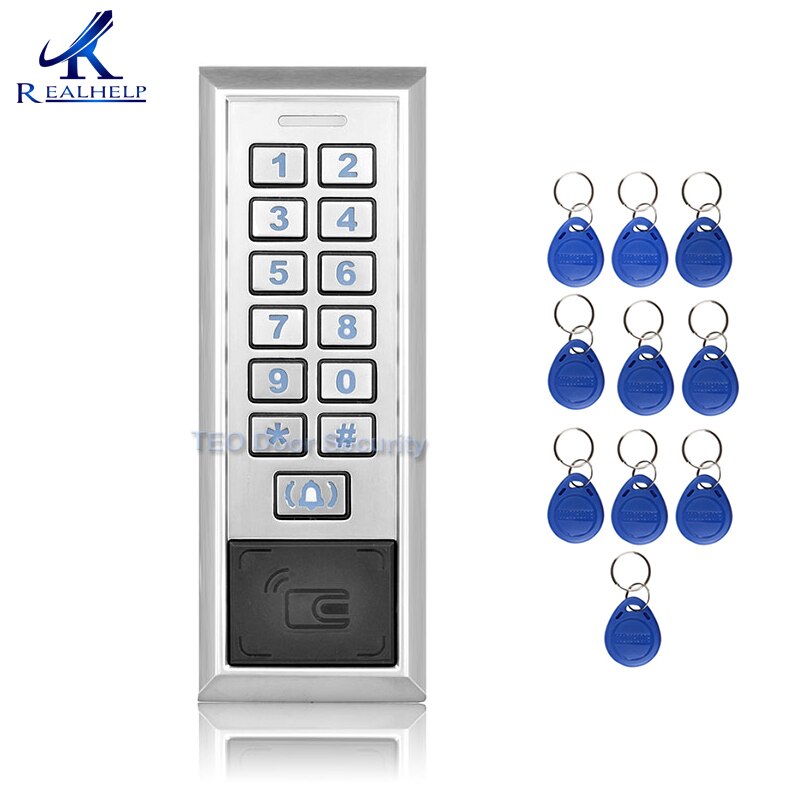 8000Users Capacity Card reader Metal Password Access Controller with Wiegand 26 interface RFID Door Entry System