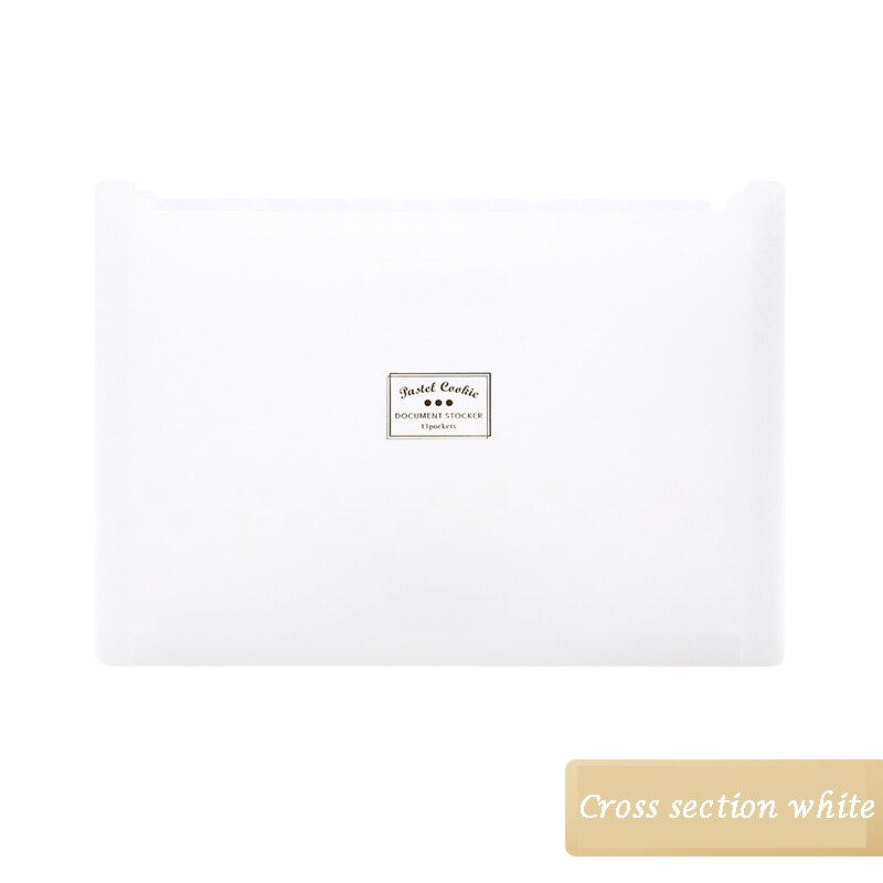 KOKUYO A4 Expanding File Folder Document Wallets Organizer Multi-layers for Table Storage Fresh Style A4 Document Shelf WSG-DFCS: kokuyo white