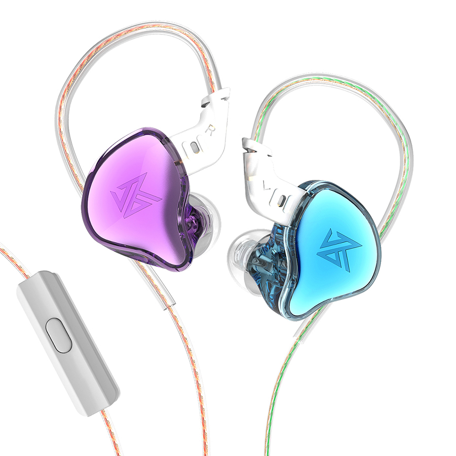 KZ EDC Earphones 1 Dynamic HIFI Bass Earbuds In Ear Monitor Headphones Sport Noise Cancelling Headse: WHITE